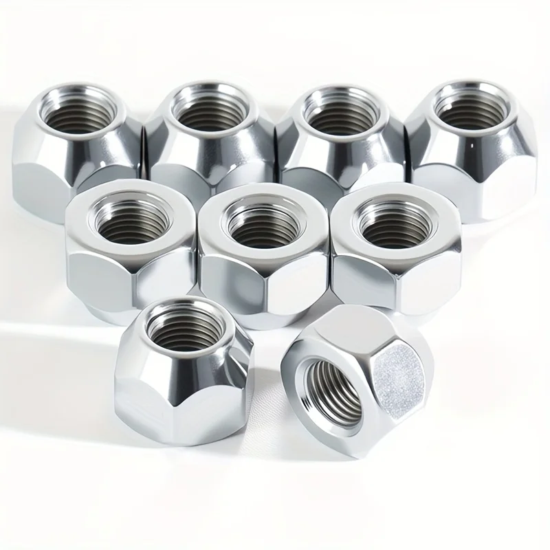 10 Stück M12x1,5 Höhe 16mm Radmuttern Anhängermuttern Reifenmuttern 21mm Sechskant-Radmuttern für Toyota, Honda und andere Autos