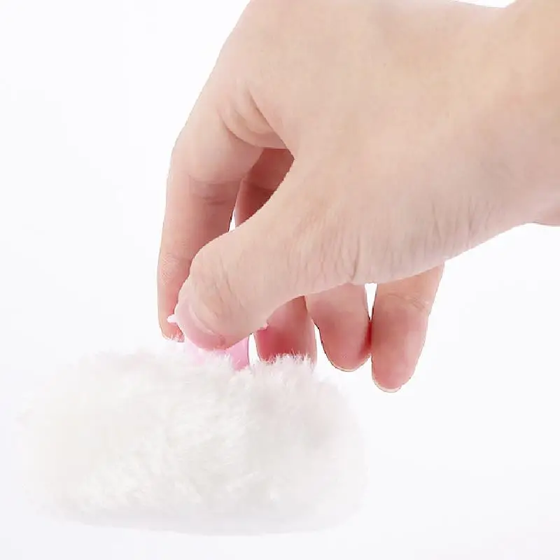 إسفنجة مكياج بودرة للأطفال ، زغب مكياج مستدير ، قطيفة ناعمة ، بودرة جسم ، أدوات تجميل #3