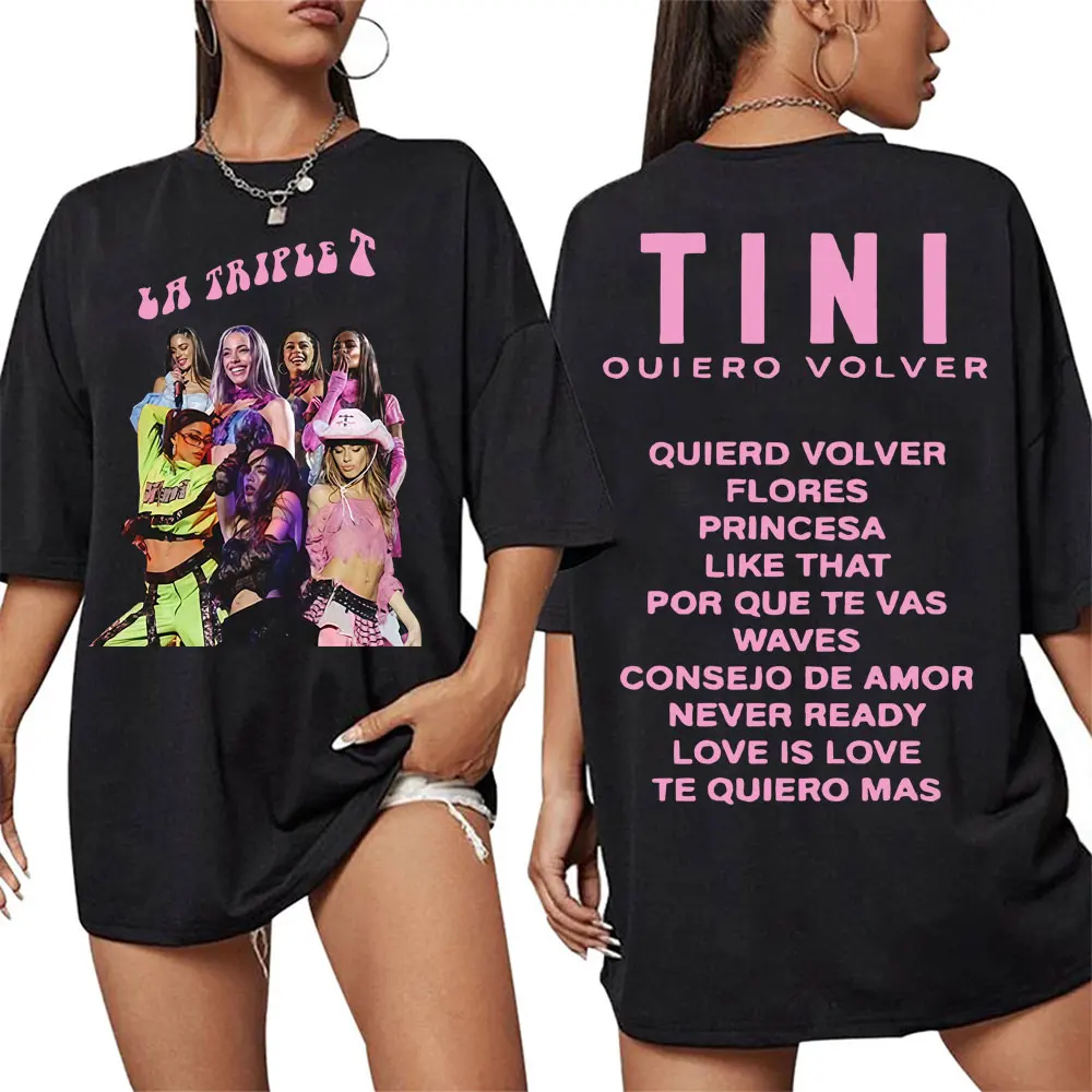 TINI STOESSEL ألبوم المستقبل الحفل تي شيرت للرجال والنساء موضة 2025 الصيف طباعة 100% القطن الخالص تي شيرت غير رسمي #1