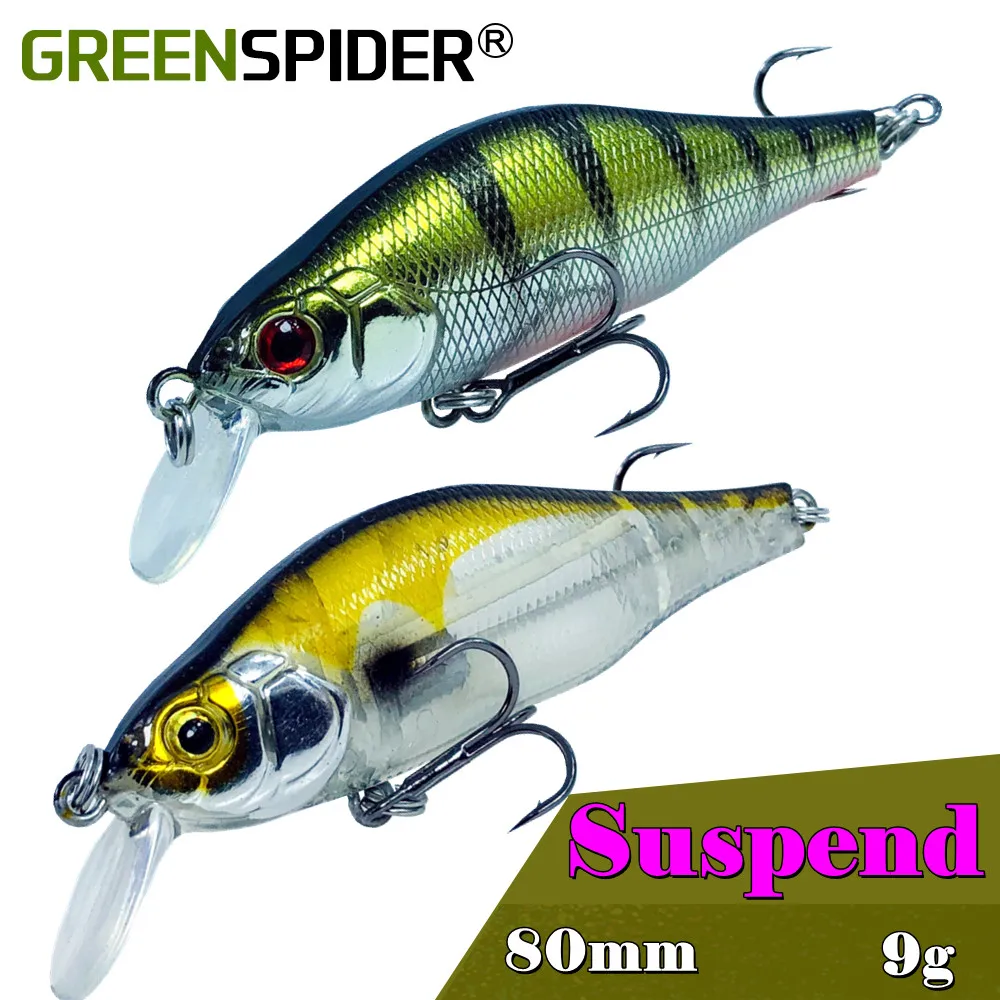 1pc Suspend Vissen Minnow Wobbler Jig Zwemmen Vis Lokt 8Cm Kunstmatige Harde Aas Crankbait Karpervissen Pesca Vissen visgerei