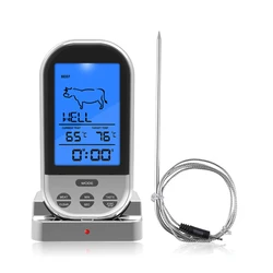 Wireless Digital Probe Meat Thermometer For Grill Smoker BBQ Food Oven Thermometer With Timer Alarm Kitchen Cooking Tools