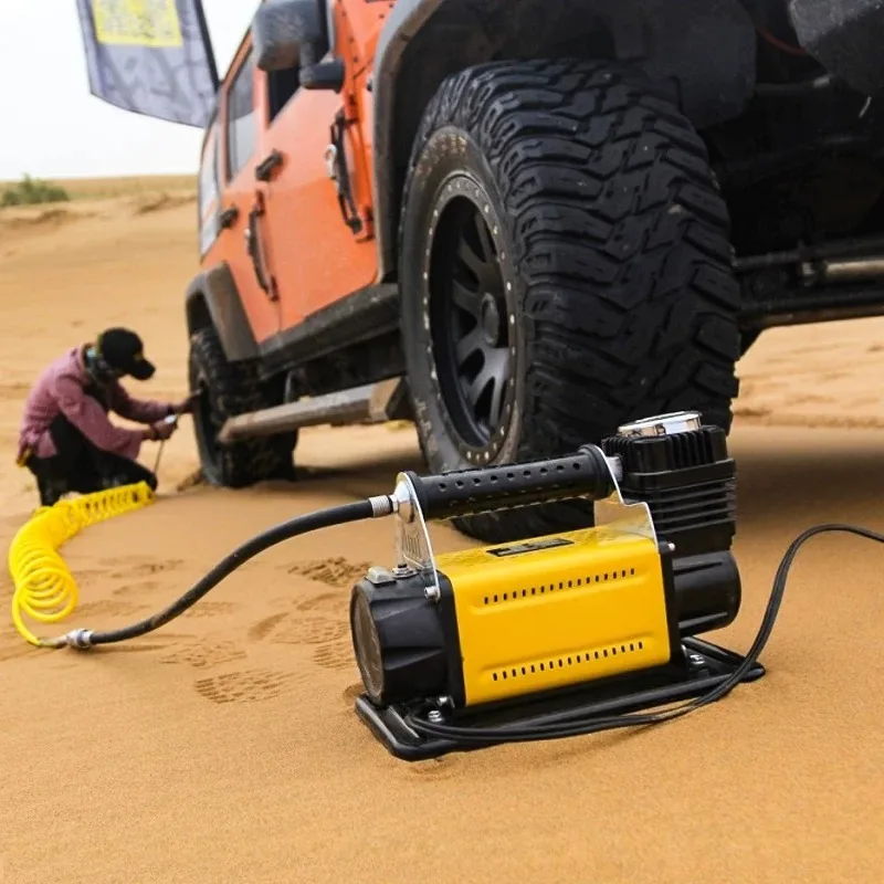 12V Vehicle Tire Inflator High Power Portable Air Compressor for Offroad SUV Desert