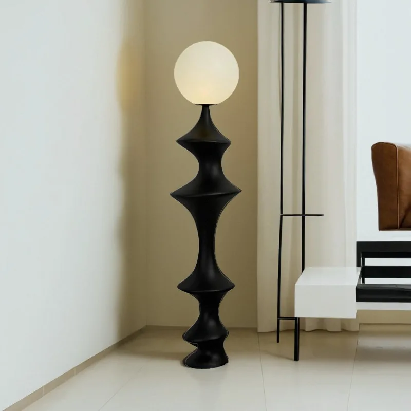 Nordic simple cream style living room next to the sofa exhibition hall designer ornaments lamps