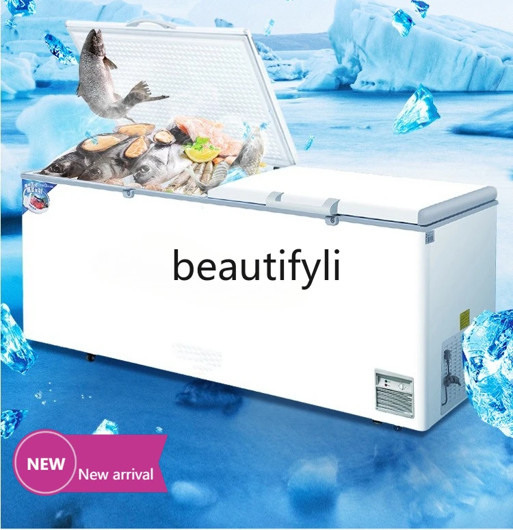 

l Horizontal Large Capacity Freezer for Seafood, Single Temperature Freezer for Tea and Fruit Preservation, Quick FreezingX