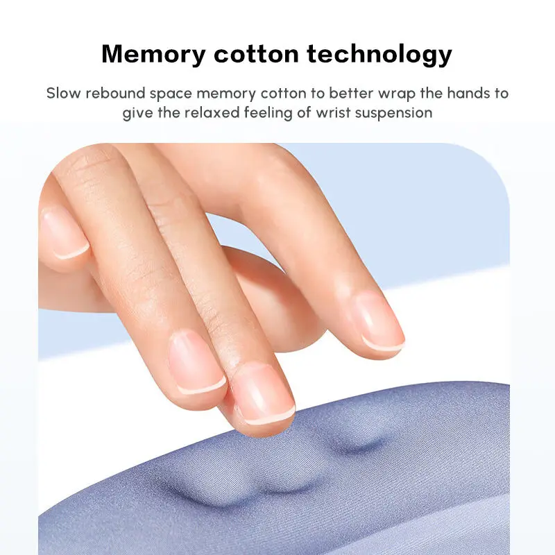 UGREEN LP668 Mouse Pad Wrist Support Ergonomic Mousepad Non-Slip Memory Foam for Office Home Computer PC Desk Fabric Mousepad