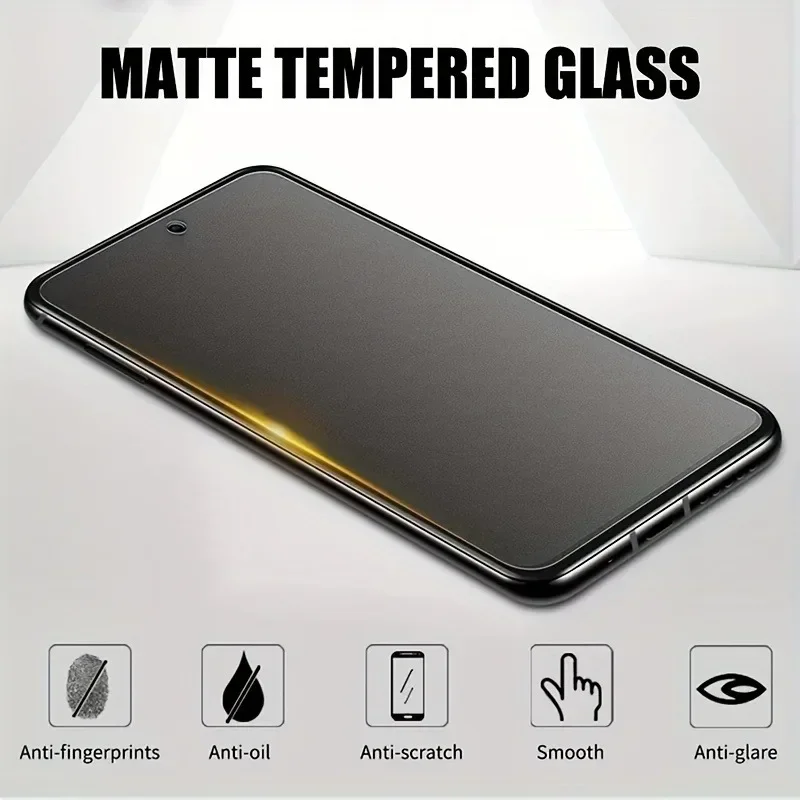 2Pcs Full Cover Matte Tempered Glass For Xiaomi 14 13T Pro 12 11T Screen Protector For Redmi Note 13 12 Pro Plus Protective Film