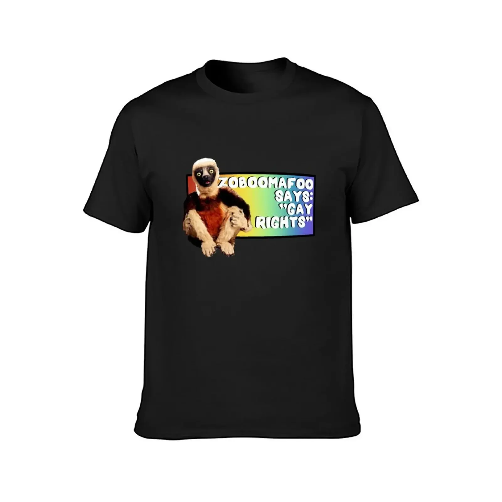 Zoboomafoo says gay rights T-Shirt boys whites animal prinfor boys Aesthetic clothing mens clothes image 2