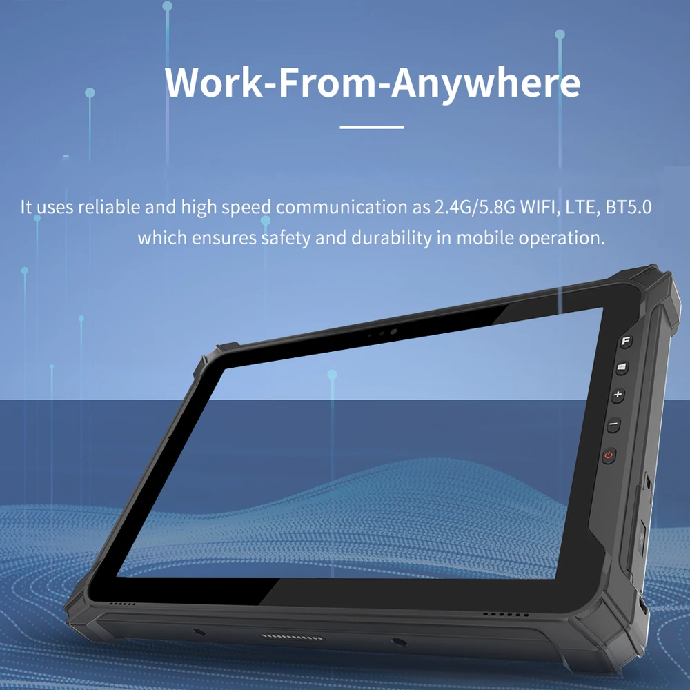 N5100 كمبيوتر صناعي متين يعمل بنظام التشغيل Windows 11 8GB 128GB 10.1 بوصة عرض 4G مقاوم للماء IP65 PC مع منافذ RJ45 RS232 ماسح ضوئي ثنائي الأبعاد