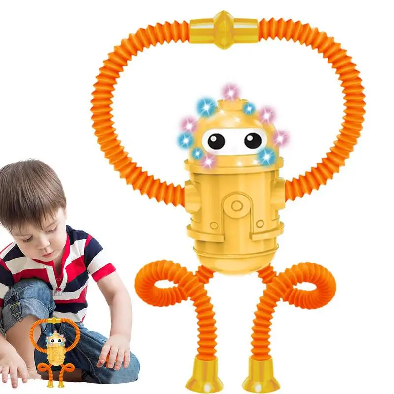 

Telescopic Tube Toys Shape Changing Telescopic Tube Fidget Toys PVC Shape Changing Educational Toy Robot Stretchy Suction Cup To