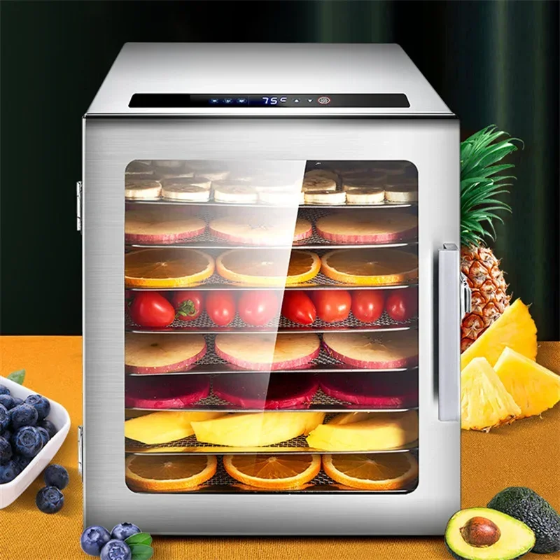8 Layer Dryer Fruit Machine New Design Commercial Household Stainless Steel Food Dehydrator With Great Price Electric Dehydrator