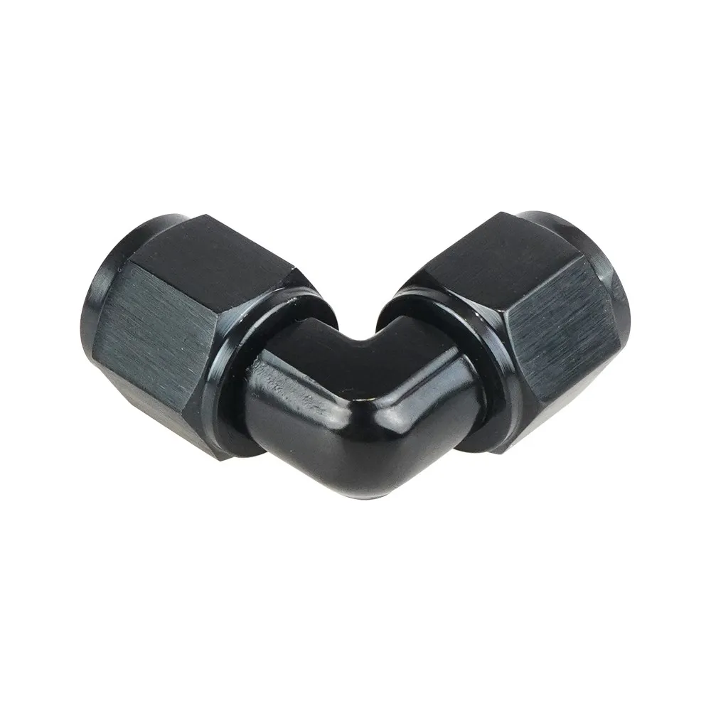 AN4 AN6 AN8 AN10 raccordi per tubi flessibili a gomito girevoli a 90 gradi filettatura femmina per adattatori per tubi flessibili per linea intrecciata adattatore per linea carburante