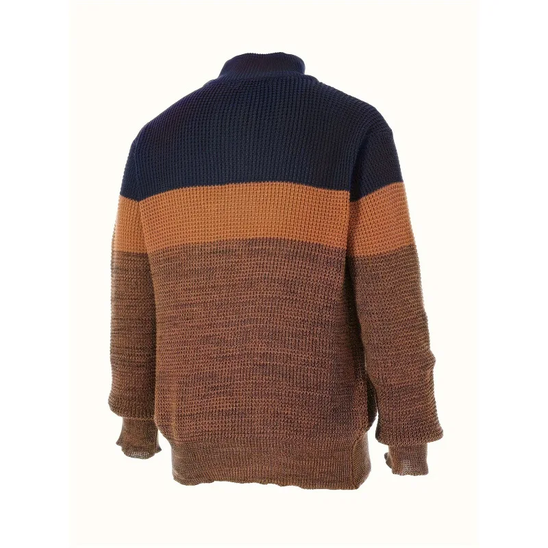 

Color Block Half Zip Sweater N 98505 Women's Fashion Spring 2026 Thin Material Other Style Other Details Available in Stores