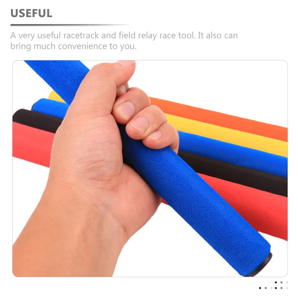 

Anti Slip Sponge Relay Rod Children Competition Sticks Playsticks Kids Race Supply Training Toy Tools Sports
