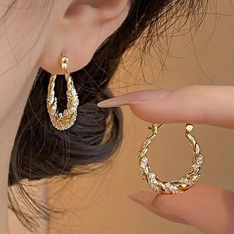 Boucles d'oreilles pour femmes couleur or