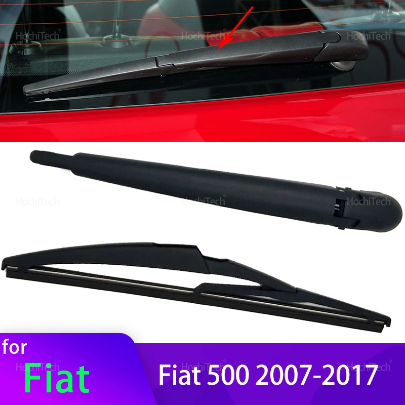 Para Fiat 500 2007-2017 71751023 51787577 Brazo de conexión del motor del limpiaparabrisas trasero con cuchilla – Carcasa de ABS duradera, funcionamiento sin ruido