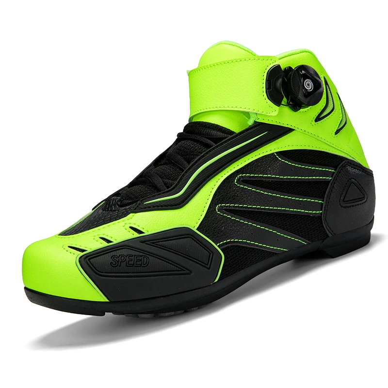 

Men Woman Motorcycle Boots Microfiber Leather Motorbike Riding Anticollision Ankle Protective Shoes Moto Racing Boot Tênis