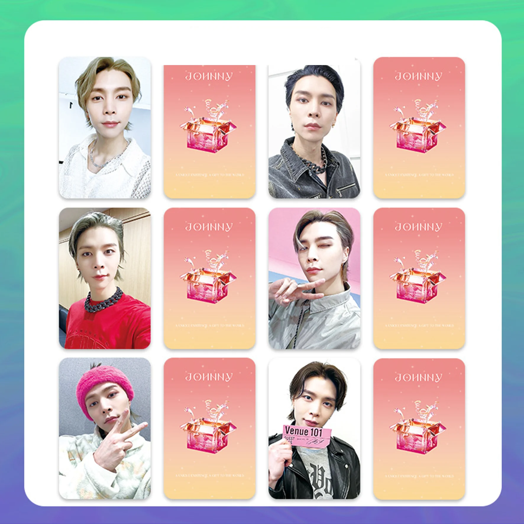 6pcs KPOP 127 INS Style Selfie Photocards DoYoung JungWoo Korean Double-Sided LOMO Cards YUTA TaeYong Fans Collections