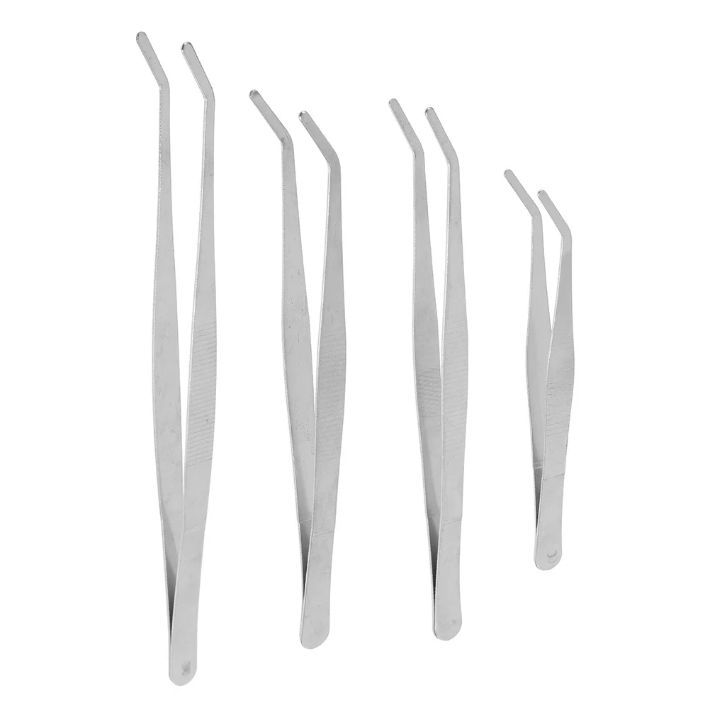 

4Pcs Garden Tweezers Durable Stainless Steel Small Gardening Tools for Plants and Crafts Tweezers Garden Hand Tools