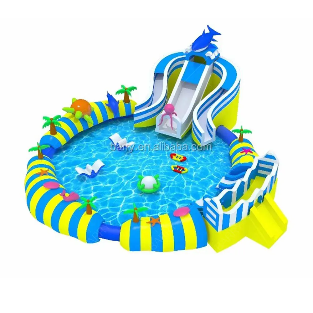 Amusement Park Ride  , Shark Slide Inflatable Water Park