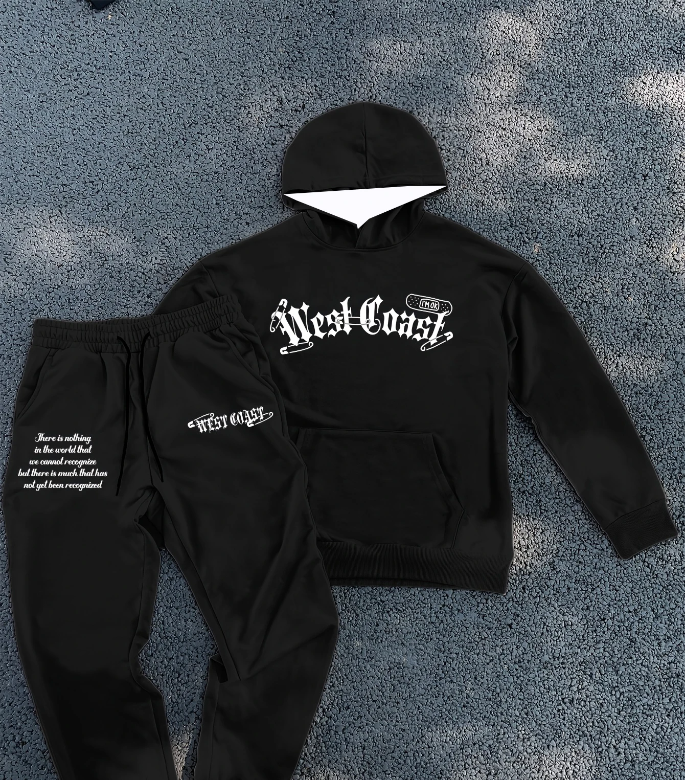 

Y2k толстовка в стиле Харадзюку с капюшоном в стиле ретро, модная мужская повседневная толстовка большого размера + брюки, спортивная одежда, комплект из двух предметов