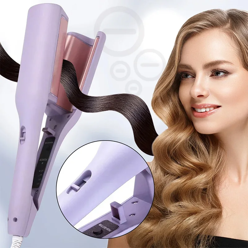 

Fast Heating Hair Styling Tool 32mm Automatic Hair Curler Stick Curler Portable Big Wave Rotating Iron Hair Curling