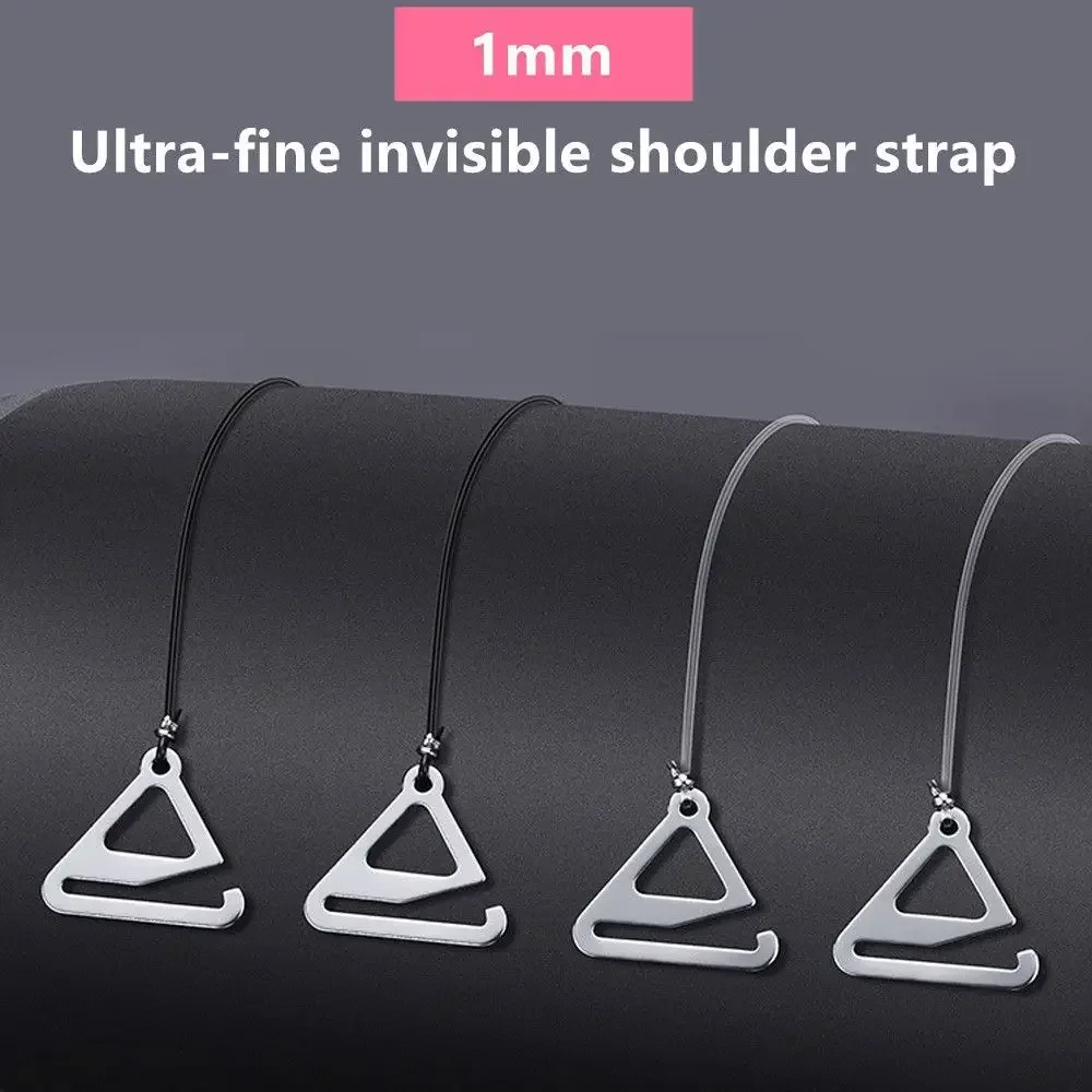 2Pairs Fashion Adjustable Party Evening Invisible Straps Bra Strap Transparent Dress Underwear Accessories