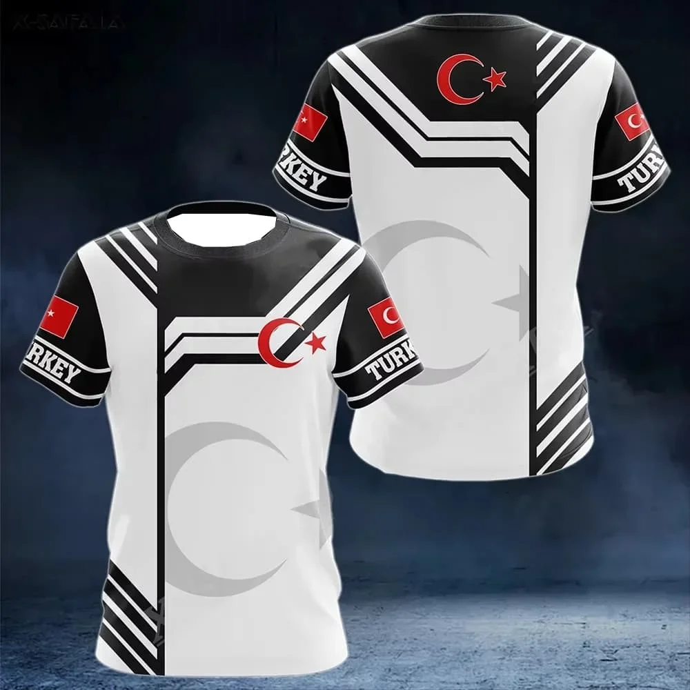 Turkey Flag Men's Children T-shirts Forest Camouflage Print Clothing Ropa Hombre Summer O-neck Fashion Short Sleeve Male Tops