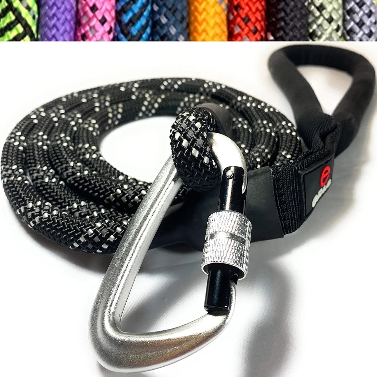 

Reliable, Sturdy, and Durable Reflective Dog Leash - Essential Braided Locking Rope for Large, Medium, and Small Breeds & Puppie