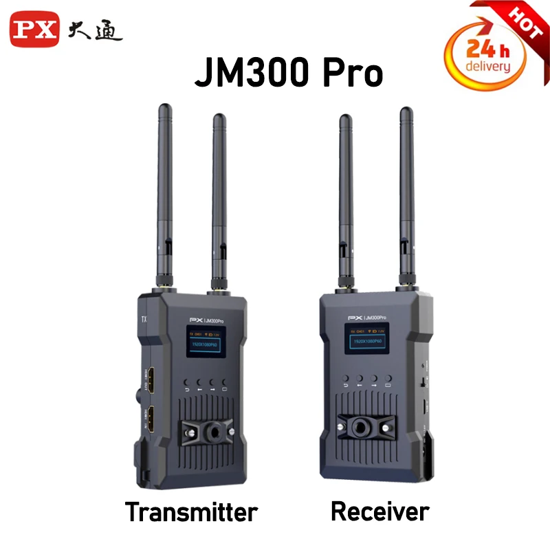 PX Transmitter Receiver for JM300 Pro Wireless Video Transmission System 0.06S Low Latency HD HDMI-compatible Video Image