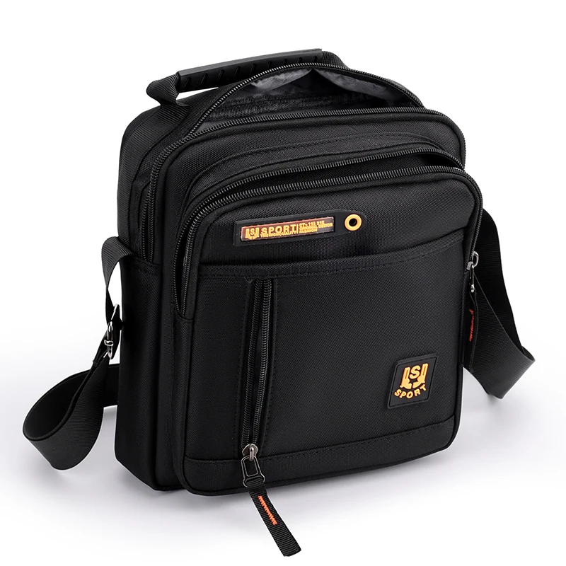 

Men's Business Crossbody Shoulder Bag Nylon Multifunctional Pouch Stylish for Daily Travel Sports Office Commute Outdoor