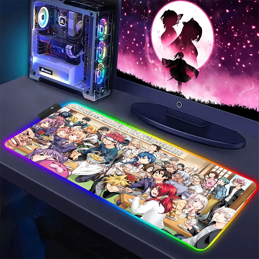 Bilibili Food Wars! Shokugeki mouse pad HD Art Painting  mouse Mat Anti-Slip  Mat Anti-Slip Handmade Tufted Rug Carpet