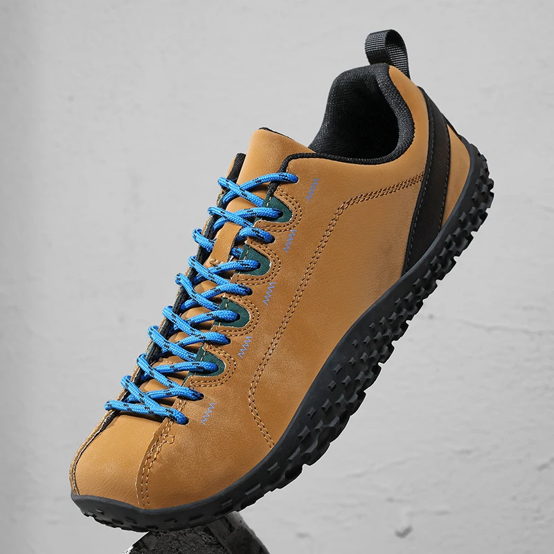 

Men's Casual Sport Shoes with Leather Upgraded Stitching Lightweight Comfortable Rubber Sole Suitable for Couples
