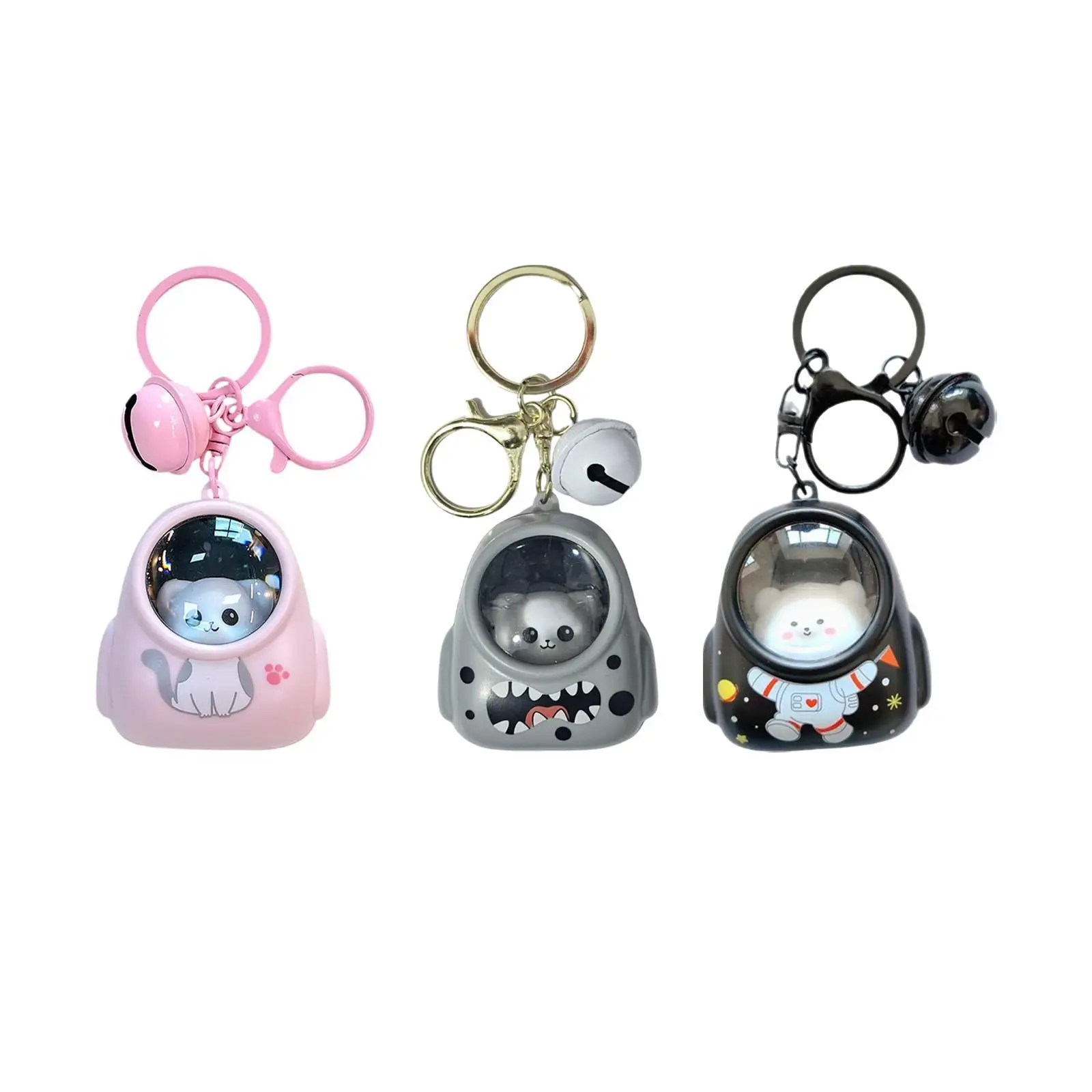 Keychain Keyring Astronaut Cat Couple Gift Hanging Classroom Rewards Cute Purse Charm Bag Pendant Bag Charm Atmosphere Key Rings