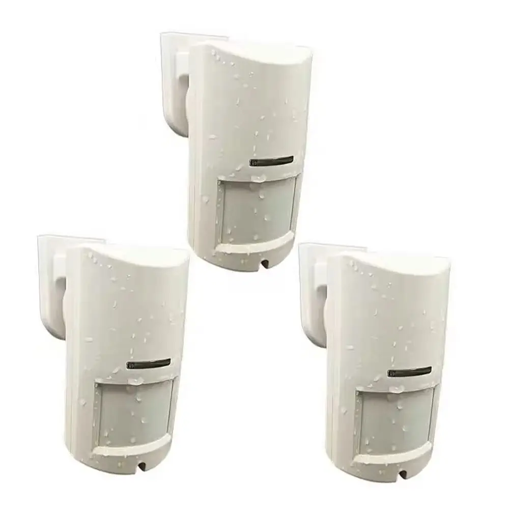 Outdoor Wired MW PIR Motion Sensor DC12V-24V IP65 Waterproof, Anti-tamper Switch, Pet Immune 20KG, NO NC Alarm Output, Anti-mask