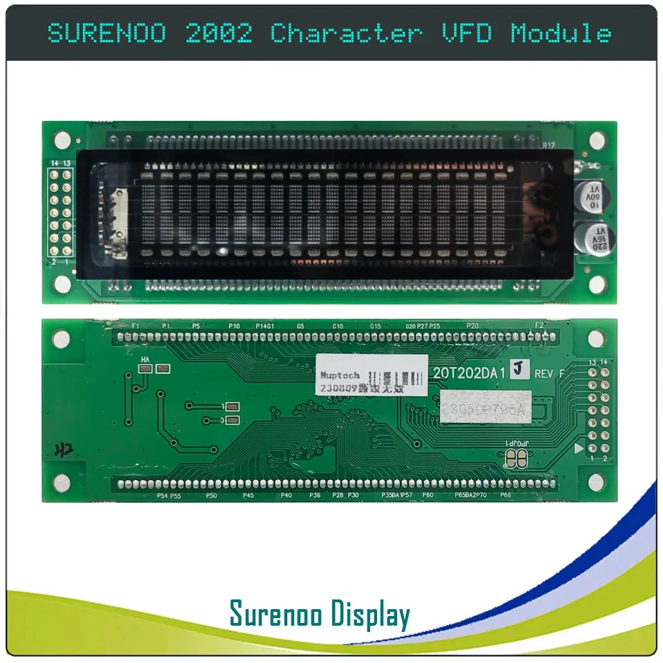 Surenoo 20X2 Parallel Serial SPI VFD Display Screen LCD Module KH202SD58R1-M M202SD16LA HLD202S8J01 20T202DA1J