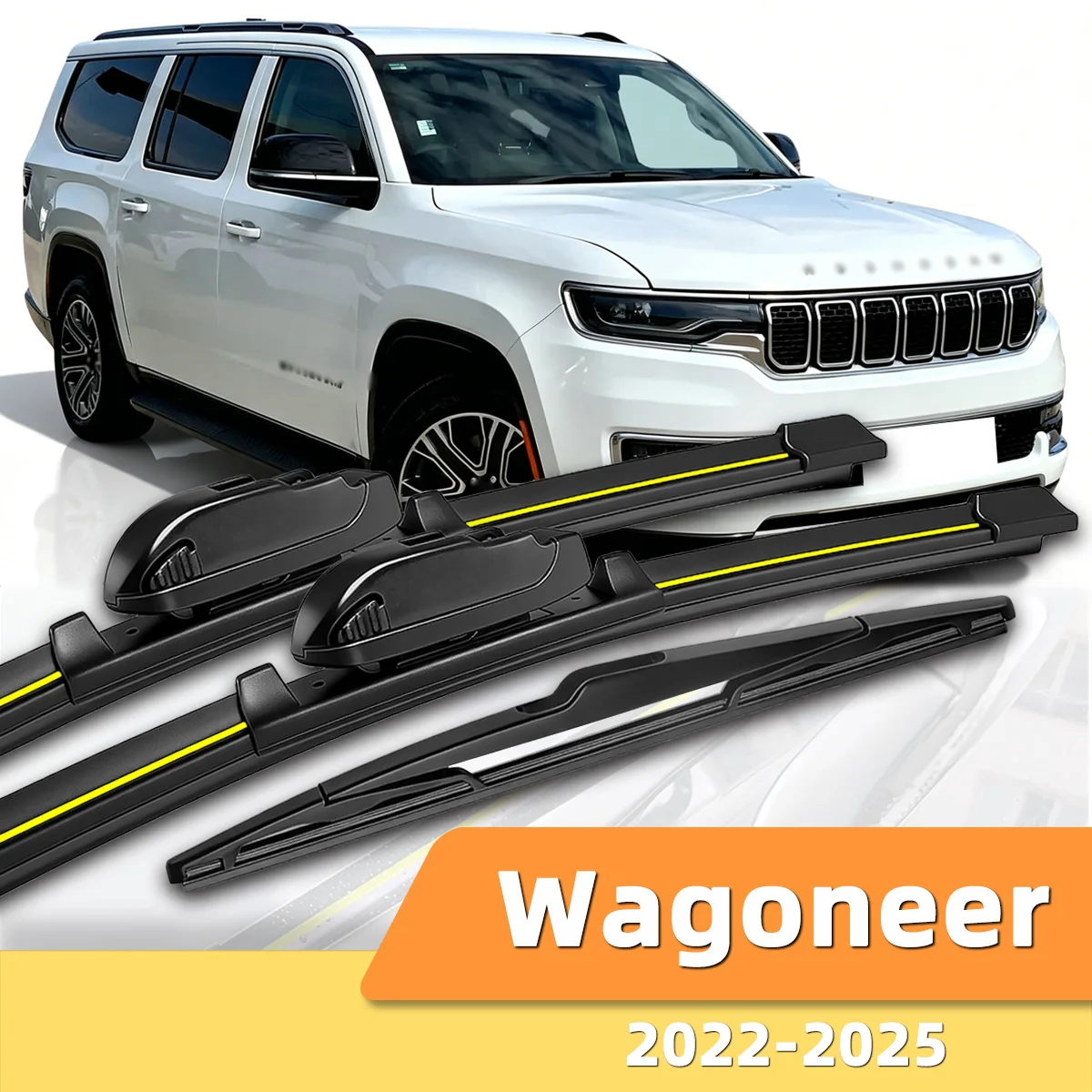 

Suitable For Jeep Wagoneer 2022-2025 Front And Rear Windshield Wipers Durable Accessories For Car Windshields 2023 2024 2025