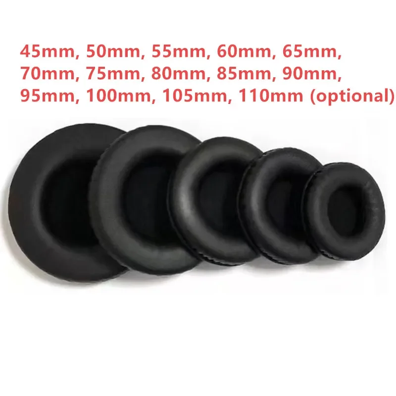 Soft PU Earpad 45MM-110MM Foam Ear Pads 60mm 70mm 85mm 100cm Cushions for Sony for AKG for Sennheiser for ATH for JBL Headphones