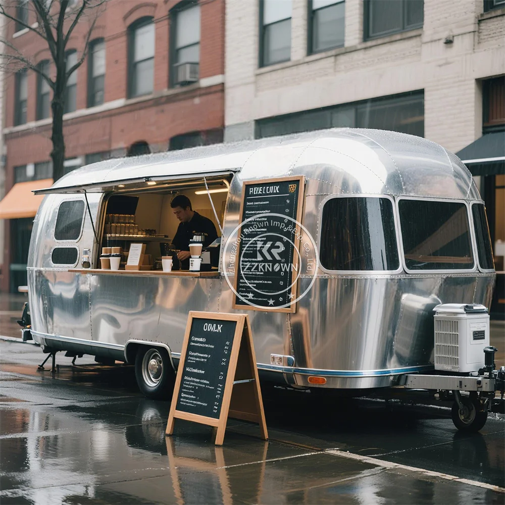

Custom Mobile Concession Food Trailer Fully Equipped Mobile Coffee Ice Cream Hot Dog Cart Fast Food Trailer Truck For Sale