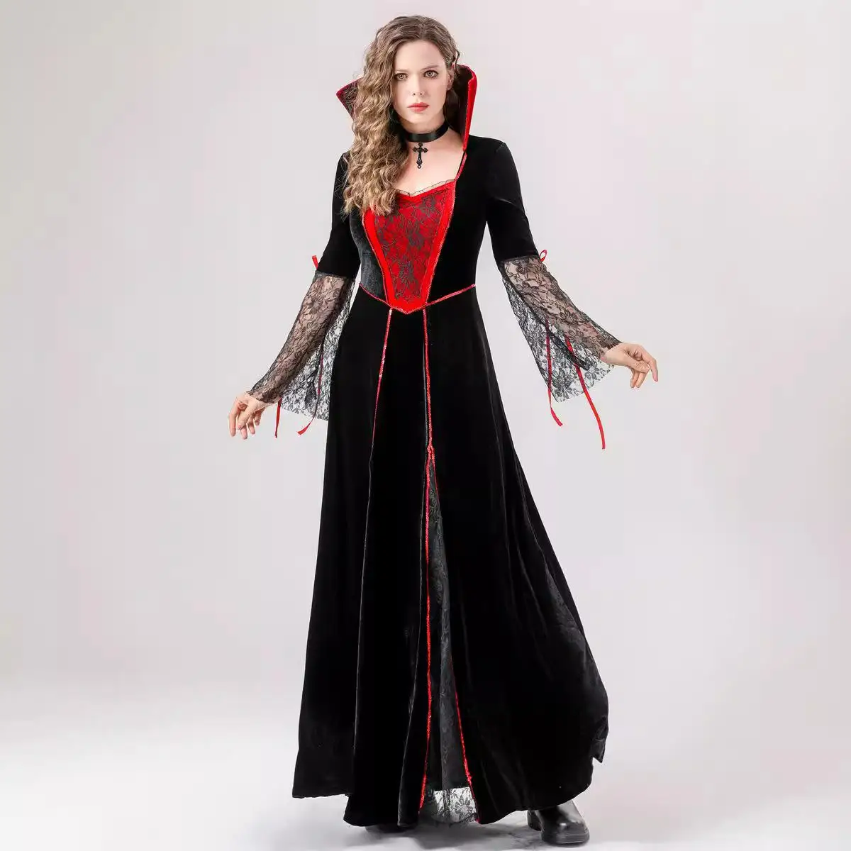 Kostium Królowej na Halloween, Strój Wiedźmy dla Dorosłych, Strój Królowej Dworu, Kostium Sceniczny Cosplay, Seksowny Strój Damski, Tradycyjny Strój Etniczny na Występy...