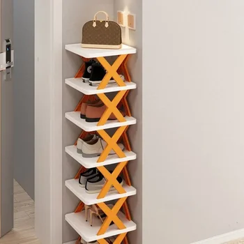 Image Shoes Racks Storage Organizer Detachable Shoe Racks Saves Family Household Rack Multi Layer Simple Shoes Shelf Color Cabinet