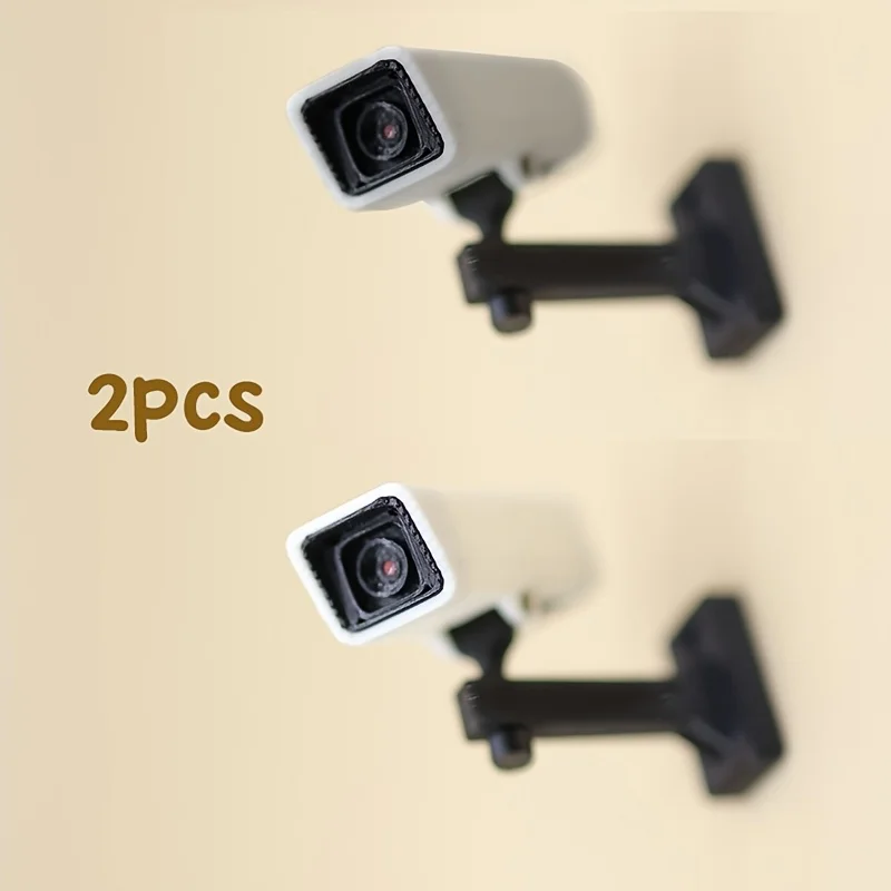 2pcs 1:12Scale Mini Simulated Non-Electric Security Camera Decor|Display Prop,Handmade Craft Supply,Vintage Miniature Photo Prop