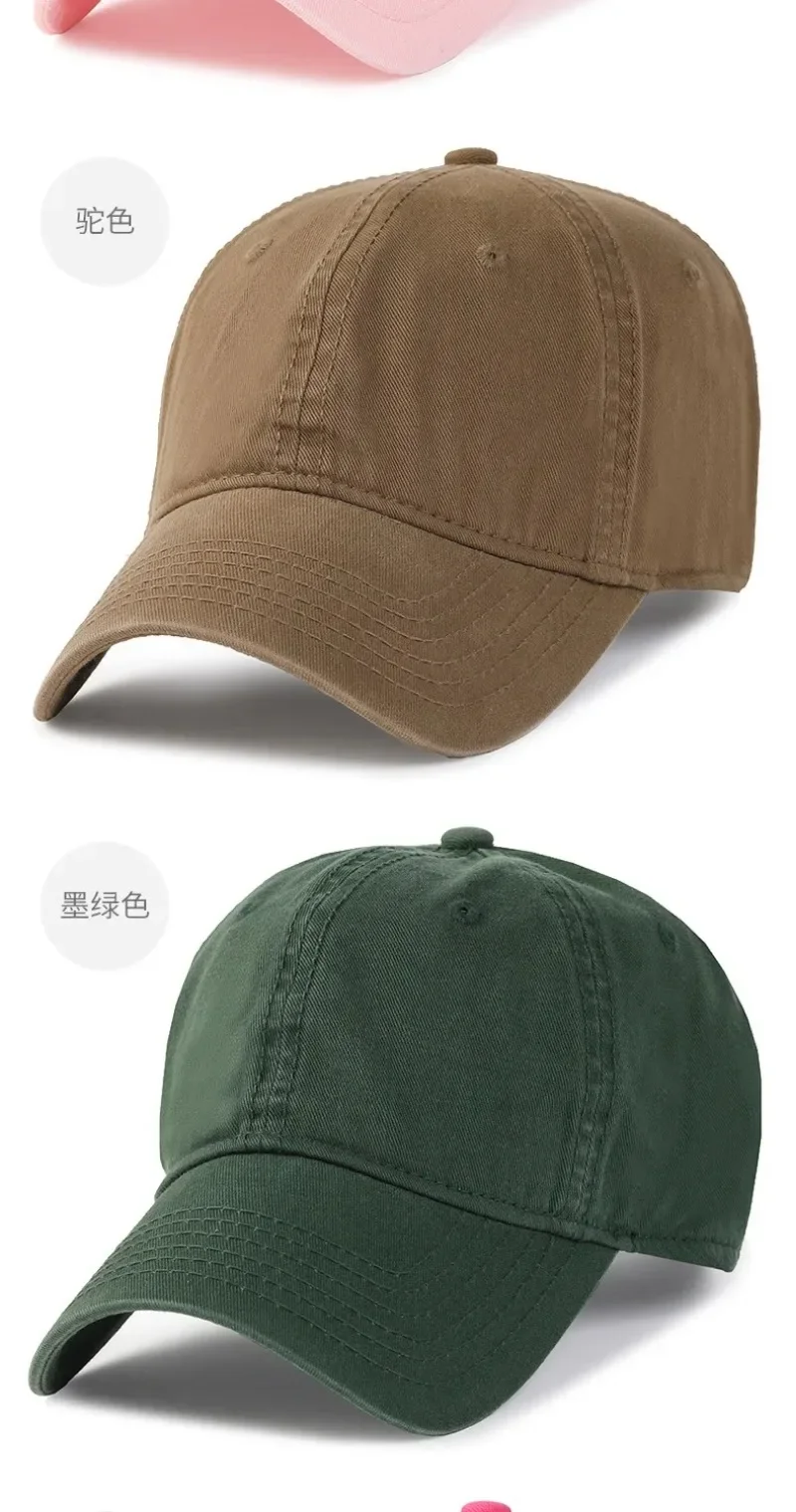 Neue Einfarbig Große Größe 63 cm Weiche Baumwolle Baseball Caps Männer Klassische Plus Snapback Kappe Damen Hohe Qualität Golf sonnenhut 59-62 cm – Detail 8