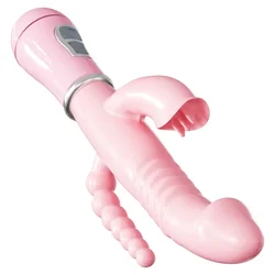 3In1 Rabbit Vibrator Masturbators Dildo Sex Toys Licking Vagina G-Spot Stimulator Anal Vibrator for Women Adult Toys Products