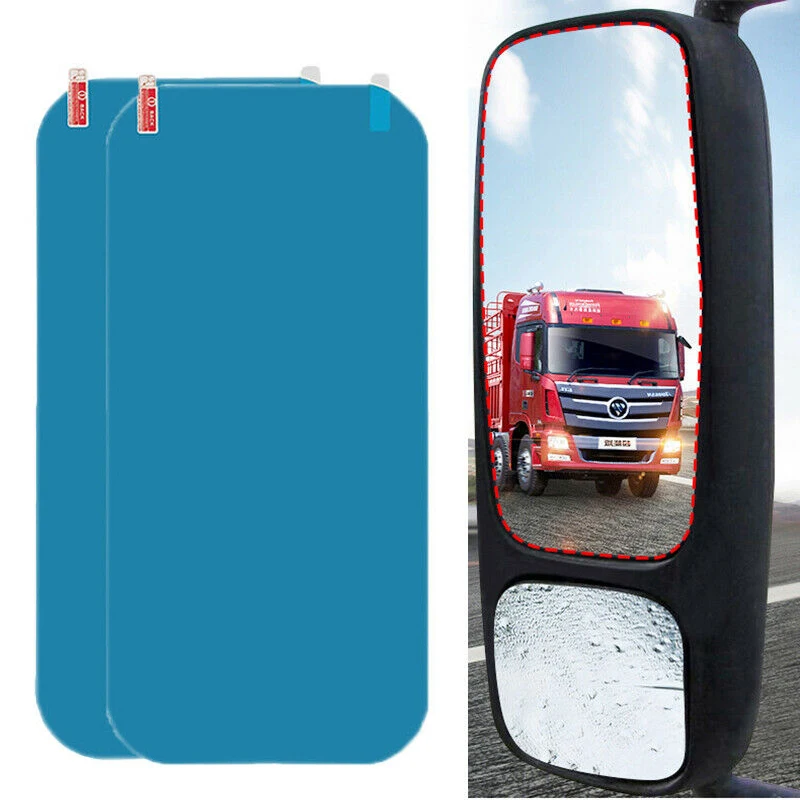 Truck Rearview Mirror Rain Film Car Large Reflector Film Protective Film Anti-glare Rain Anti-fog Flooding Hydrophobic