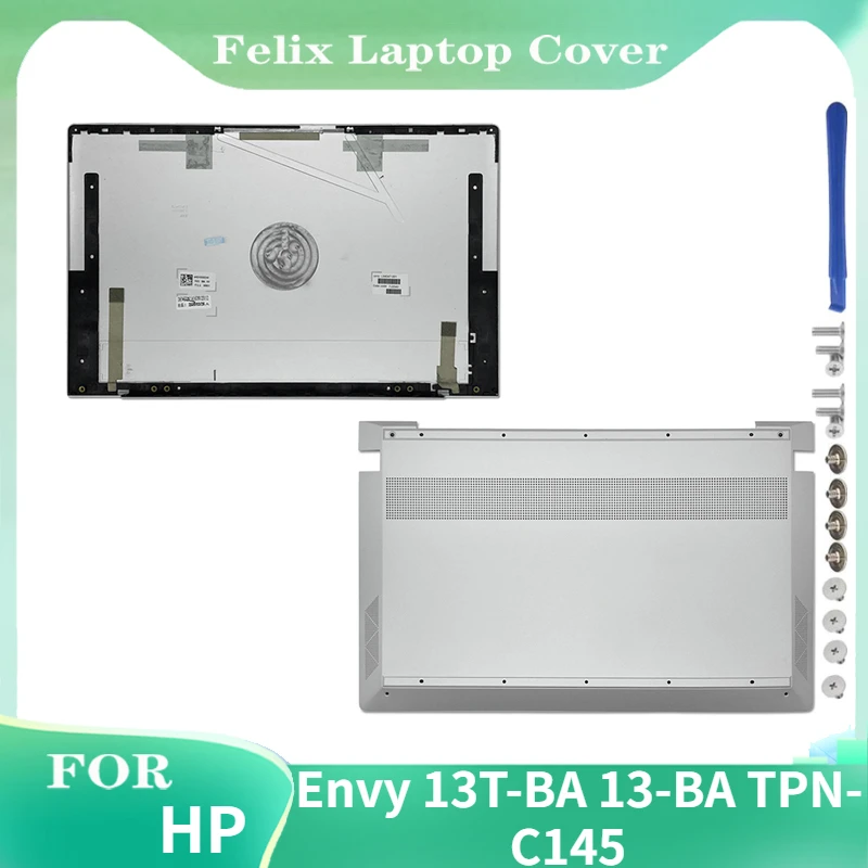 Laptop LCD Back Cover For HP Envy 13T-BA 13-BA TPN-C145 Series  Bottom Top Case A D Replacement Rear Lid Silver