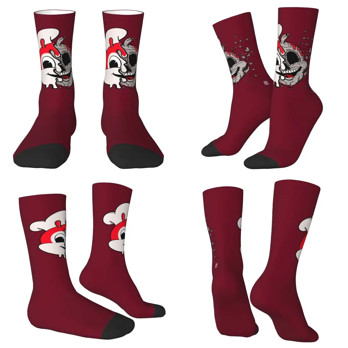 

Носки JOLLIBEE ACID POPART REMIX FILIPINO с принтом в стиле Харадзюку, супер мягкие чулки, всесезонные длинные носки, аксессуары для унисекс