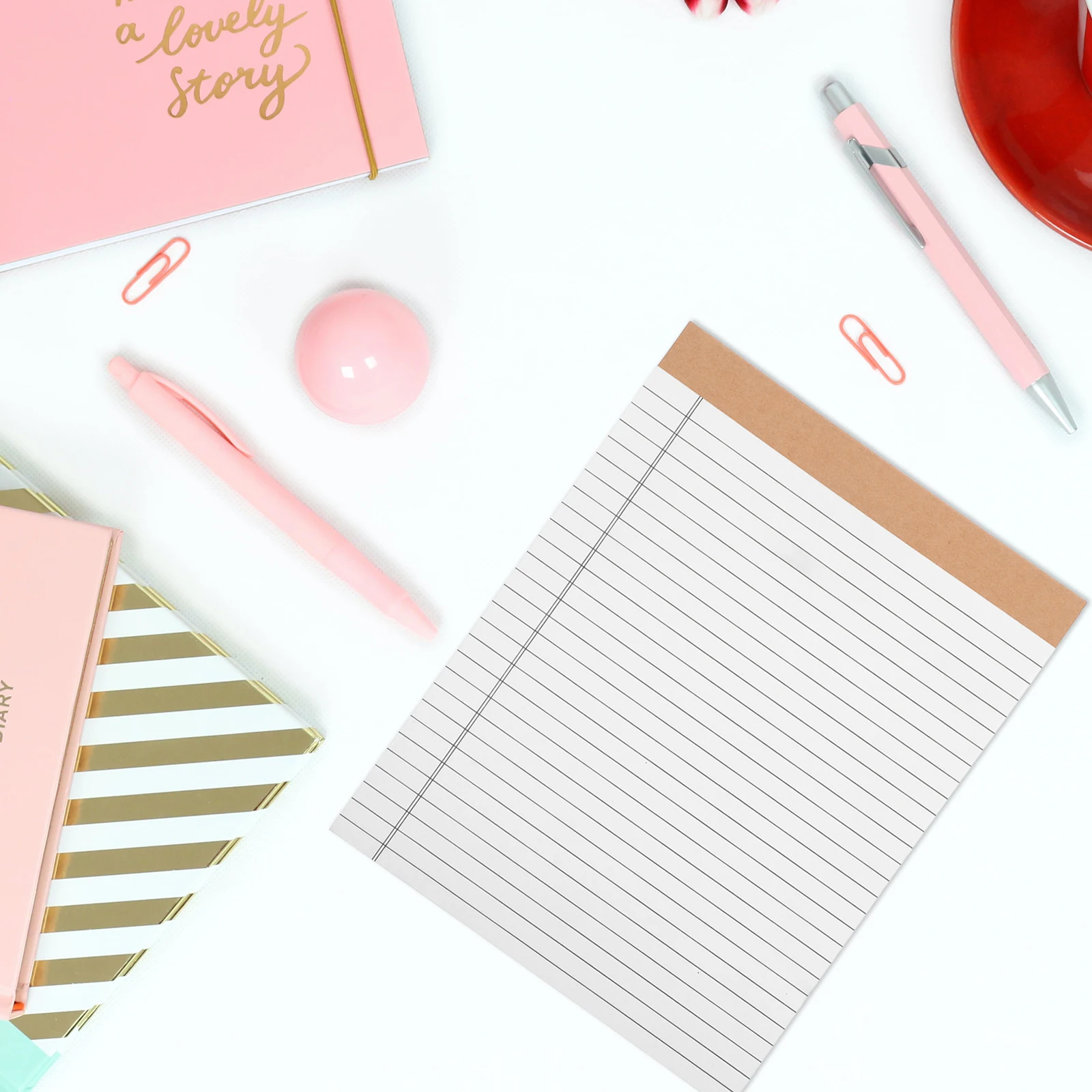 

10Pcs Legal Pads Yellow Paper 203x280mm Tearable Double Sided 30 Pages Note Taking Home School Office Legal Notepads