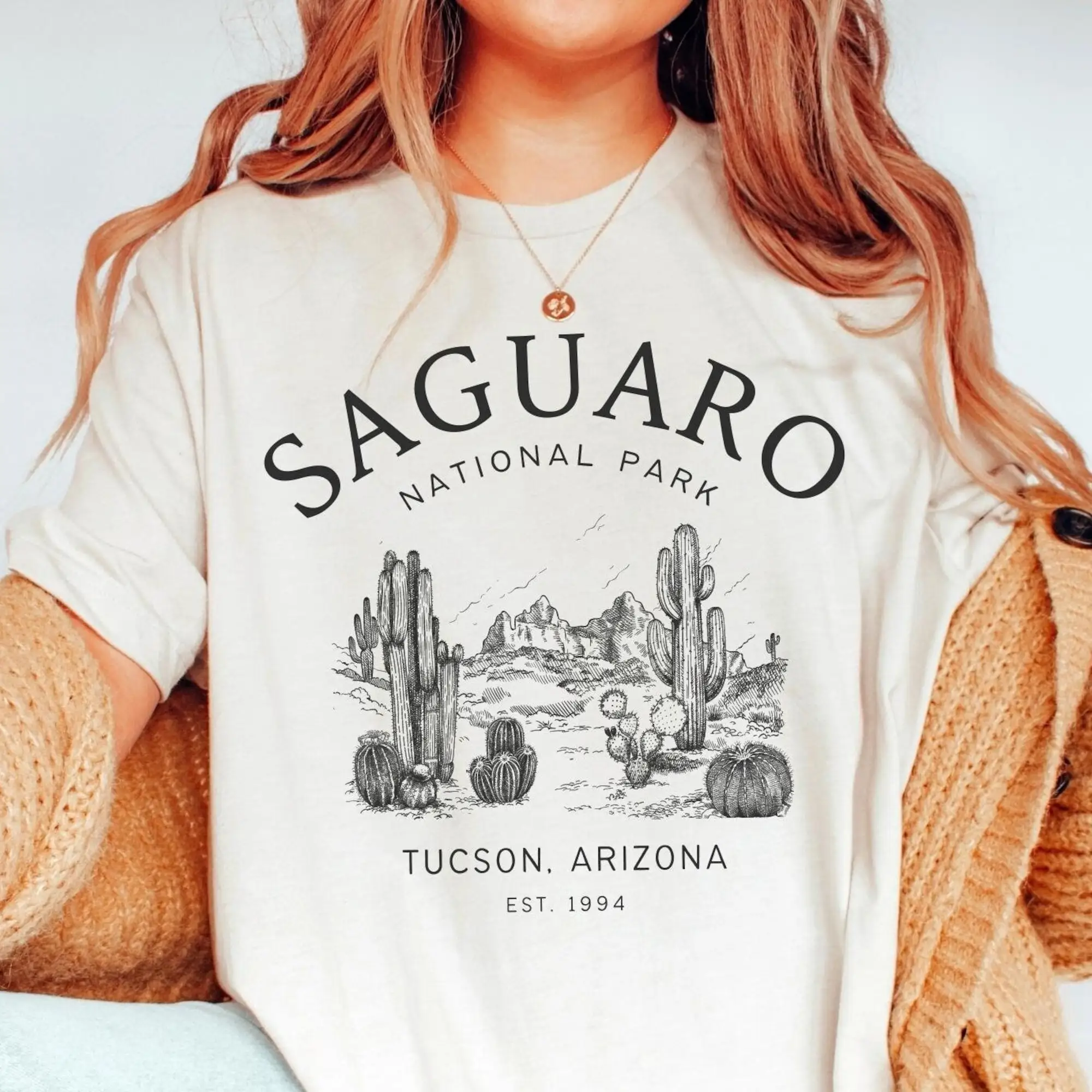 Saguaro Shirt, Tucson Cactus Tee, Soft and Comfortable T-shirt, Unisex