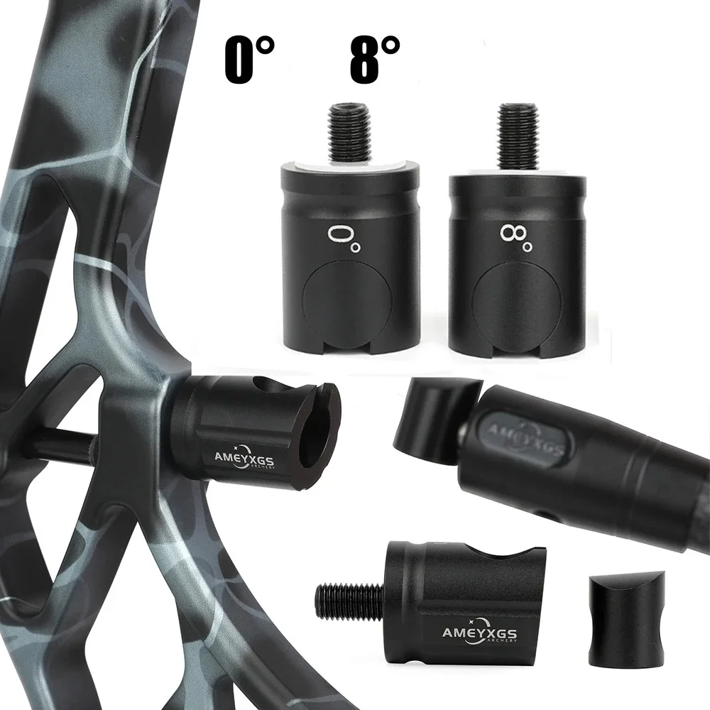 Archery V Bar Connect Seat 0°/5°/8°/10° Degree Stabilizer Balance Rod Quick Release Adapter For Bow Hunting Competition Practice