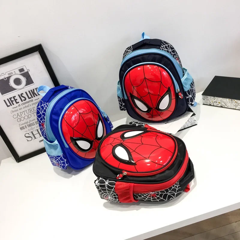 Sac à Dos d'École de Dessin Animé Spider-Man avec Motif de Smile Hero Stéréo 3D, Sacoche de Maternelle Mignonne, Cadeaux pour Enfant Garçon